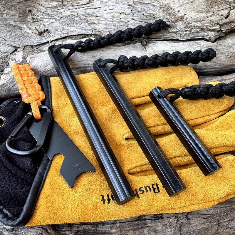 Magnesium Fire Starter - Ręcznie Pleciony Sznurkowy Sześciokątny Krzesiwo Magnesium,