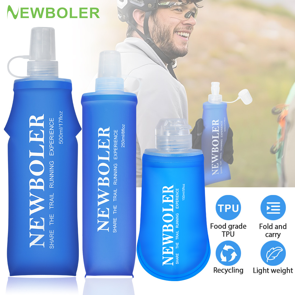 Water Bag Collapsible - NEWBOLER 150ml 250ml 500ml butelka na
