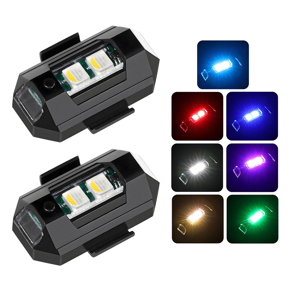 Sos Light Strobe - 2 SZT. Mini Lampki Stroboskopowe LED
