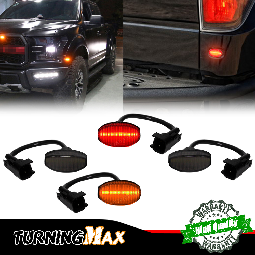 Signal Flare Kit - 4 SZTUK Przydymione soczewki przednie bursztynowe