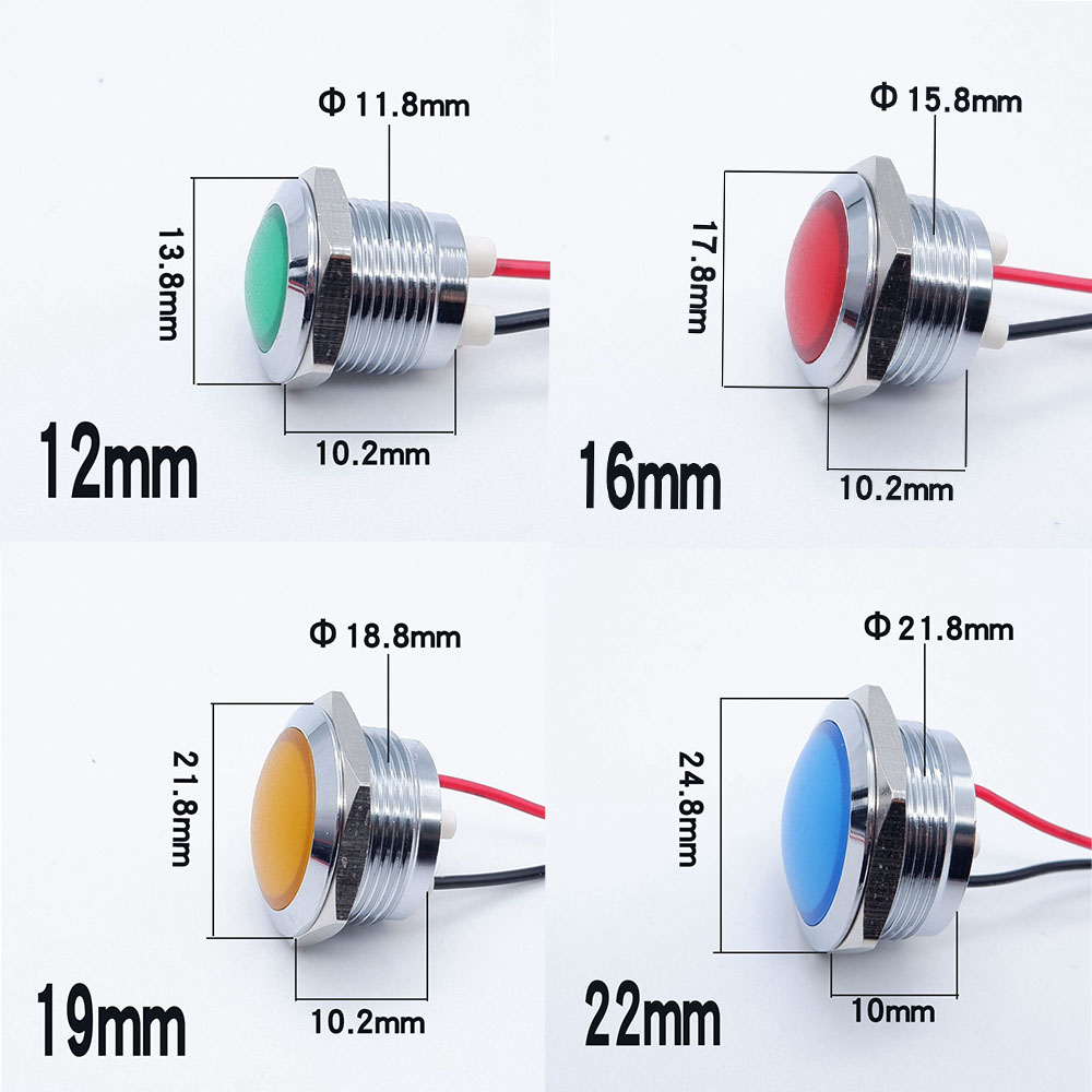 10szt 12/16/19/22mm Metalowa l – Signal Panel Orange recenzja i cena