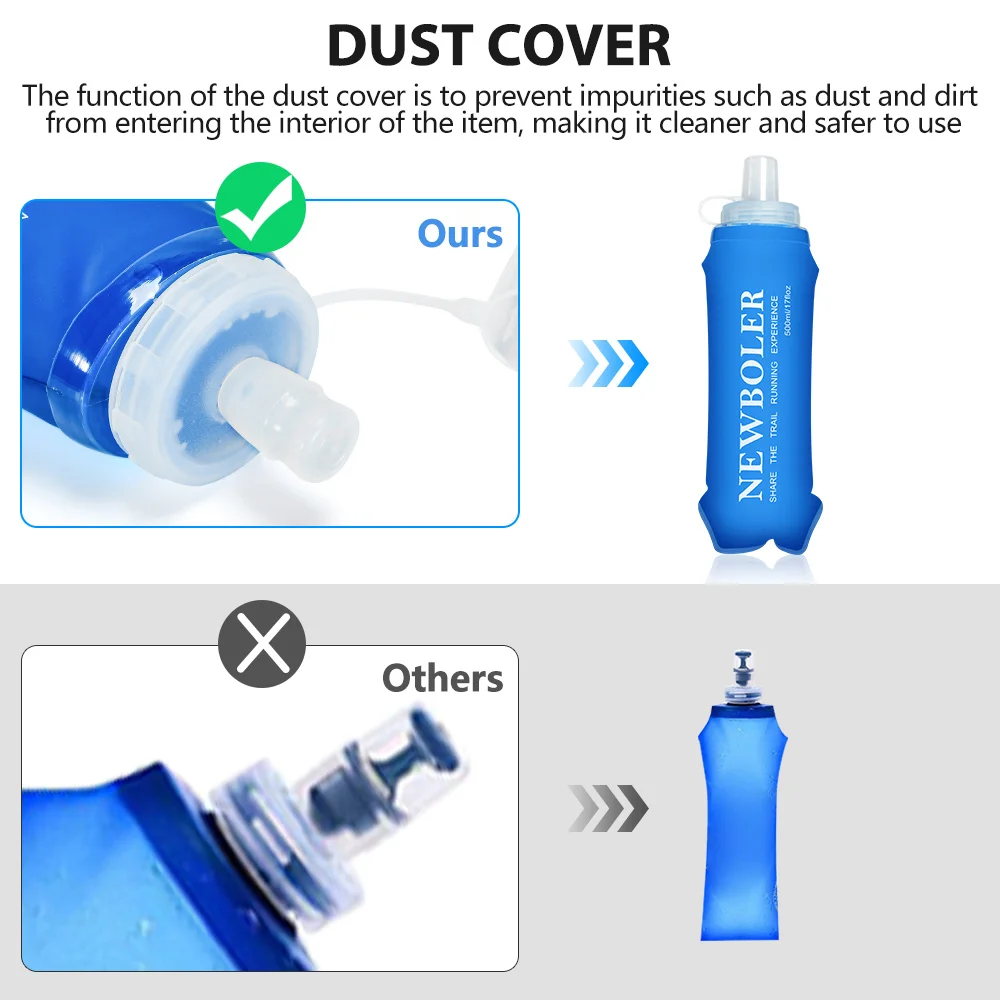 NEWBOLER 300/500ML butelka na  – Water Bag Collapsible recenzja i cena