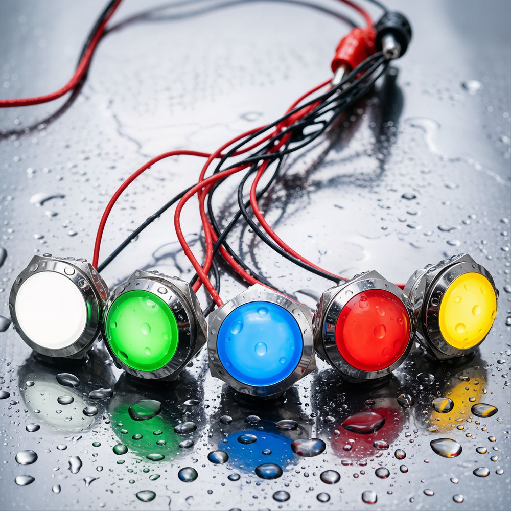 Metalowa lampka kontrolna LED  – Signal Panel Orange recenzja i cena