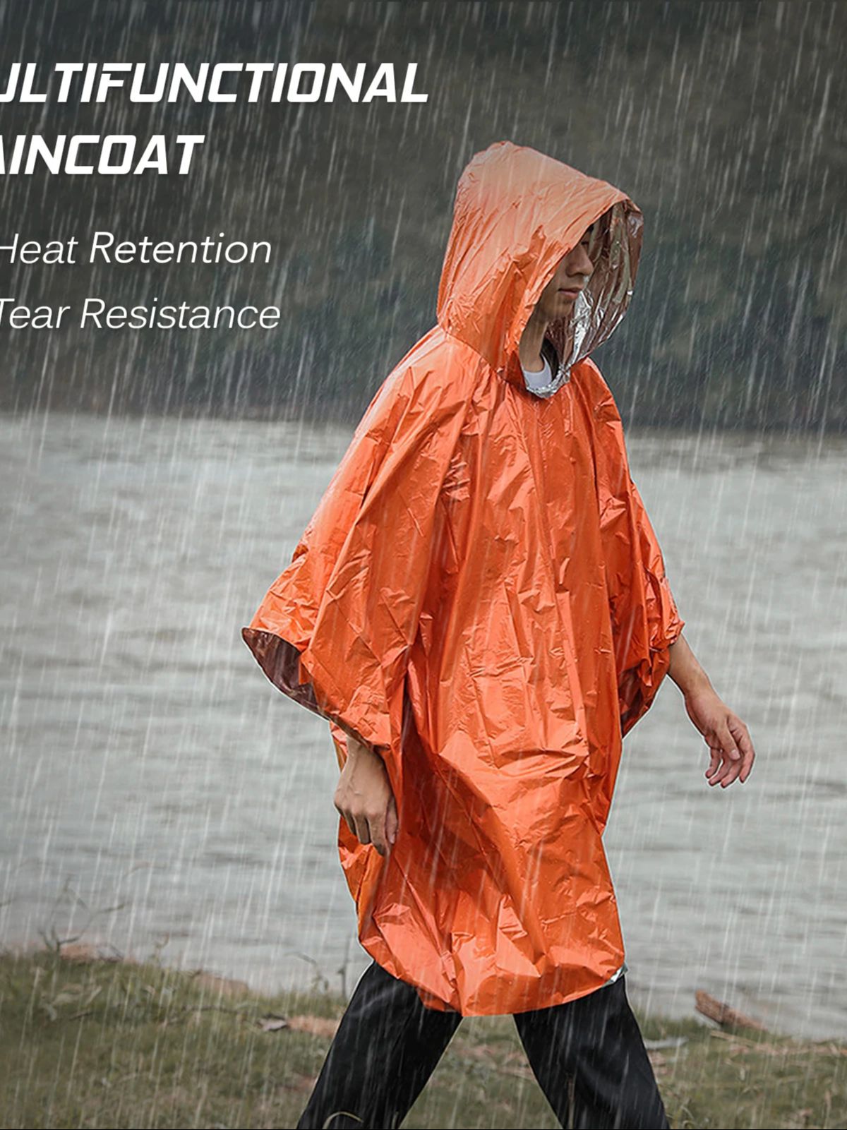 Poncho termiczne 3 w 1 na sytu – Emergency Poncho Rain recenzja i cena