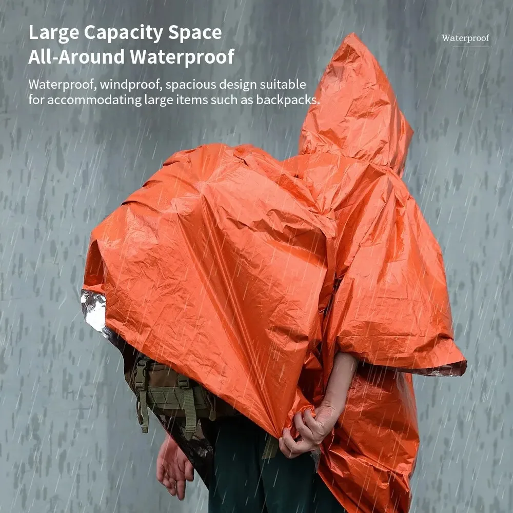 Awaryjny płaszcz przeciwdeszcz – Emergency Poncho Rain recenzja i cena
