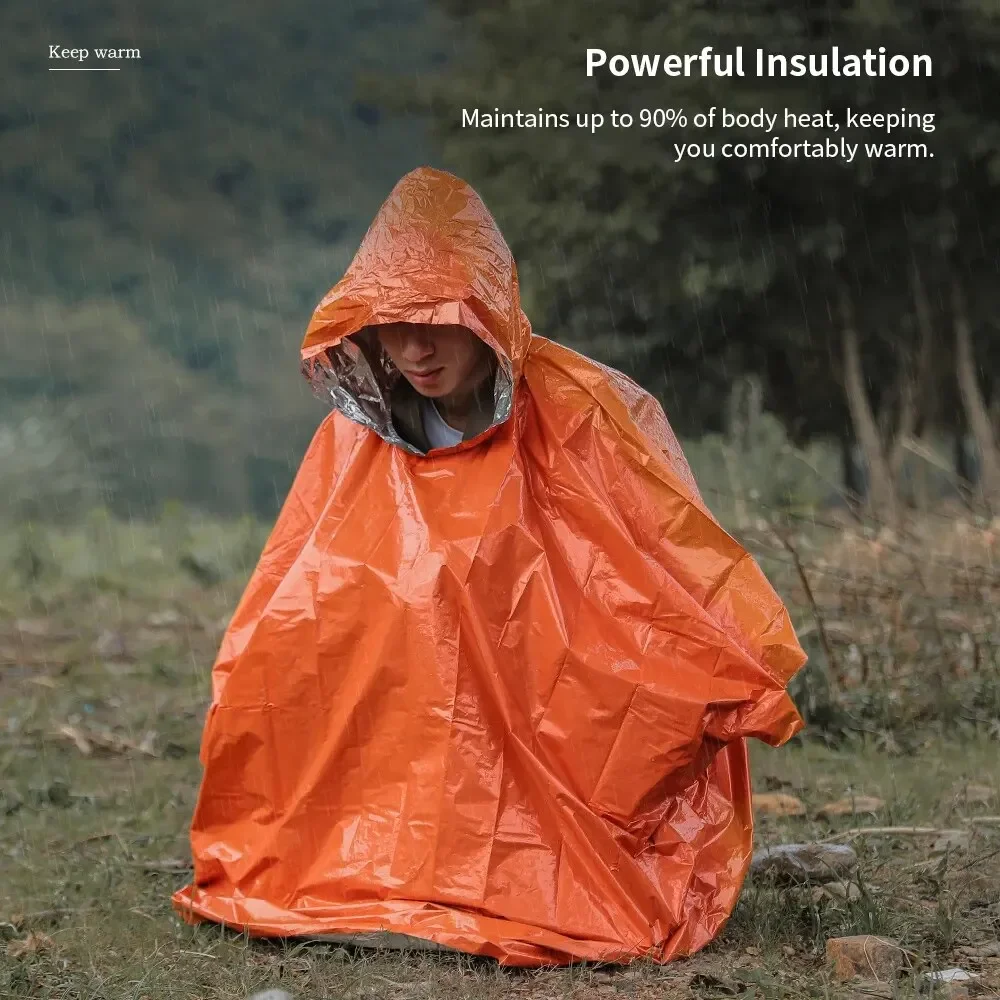 Awaryjny płaszcz przeciwdeszcz – Emergency Poncho Rain recenzja i cena