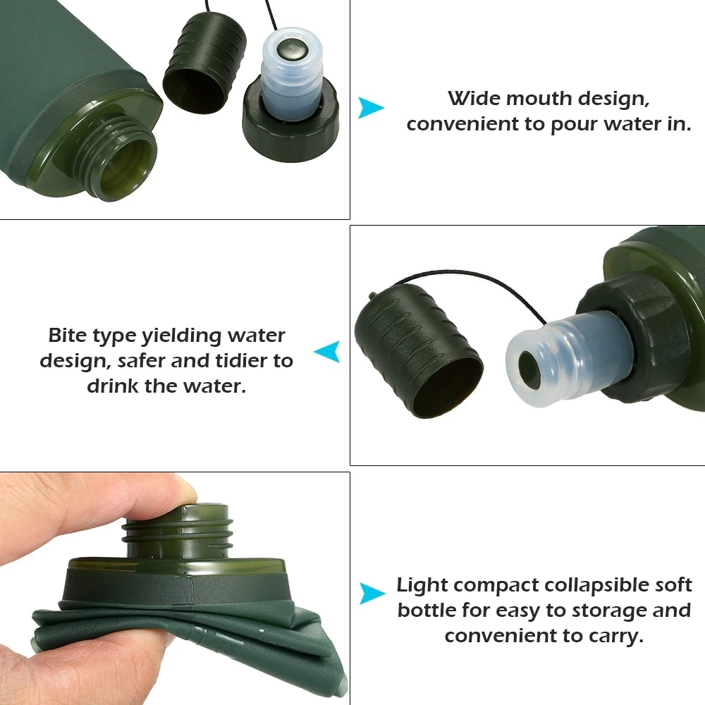 250ml 500ml Składany Worek na  – Water Bag Collapsible recenzja i cena