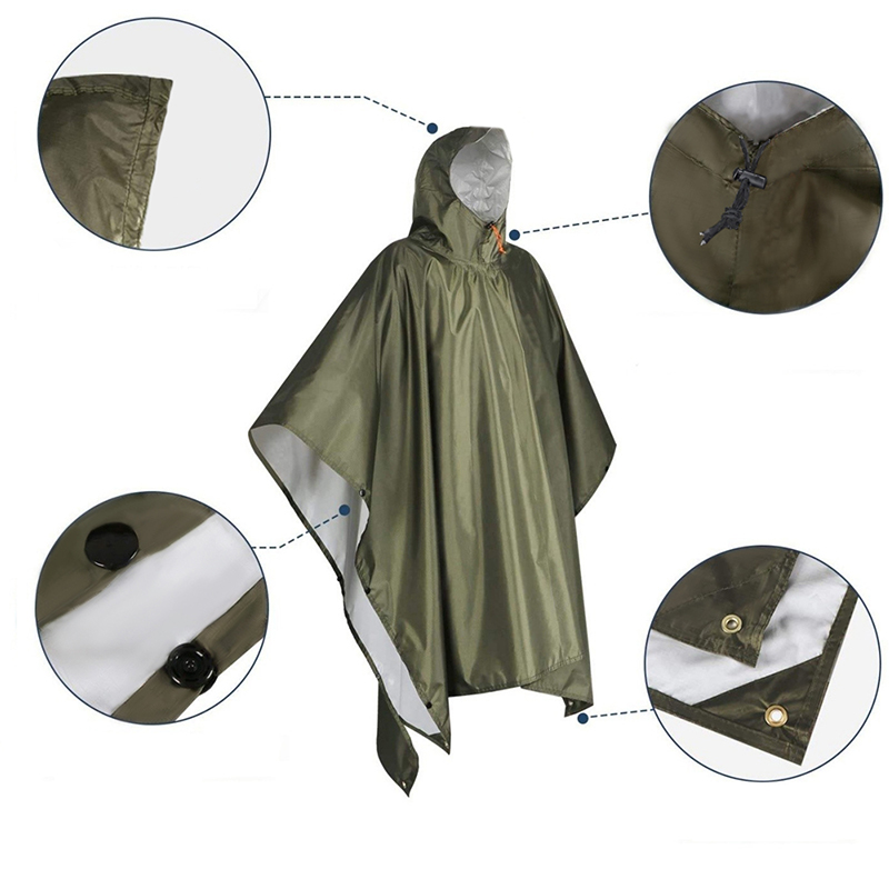 Wytrzymałe poncho przeciwdeszc – Emergency Poncho Rain recenzja i cena