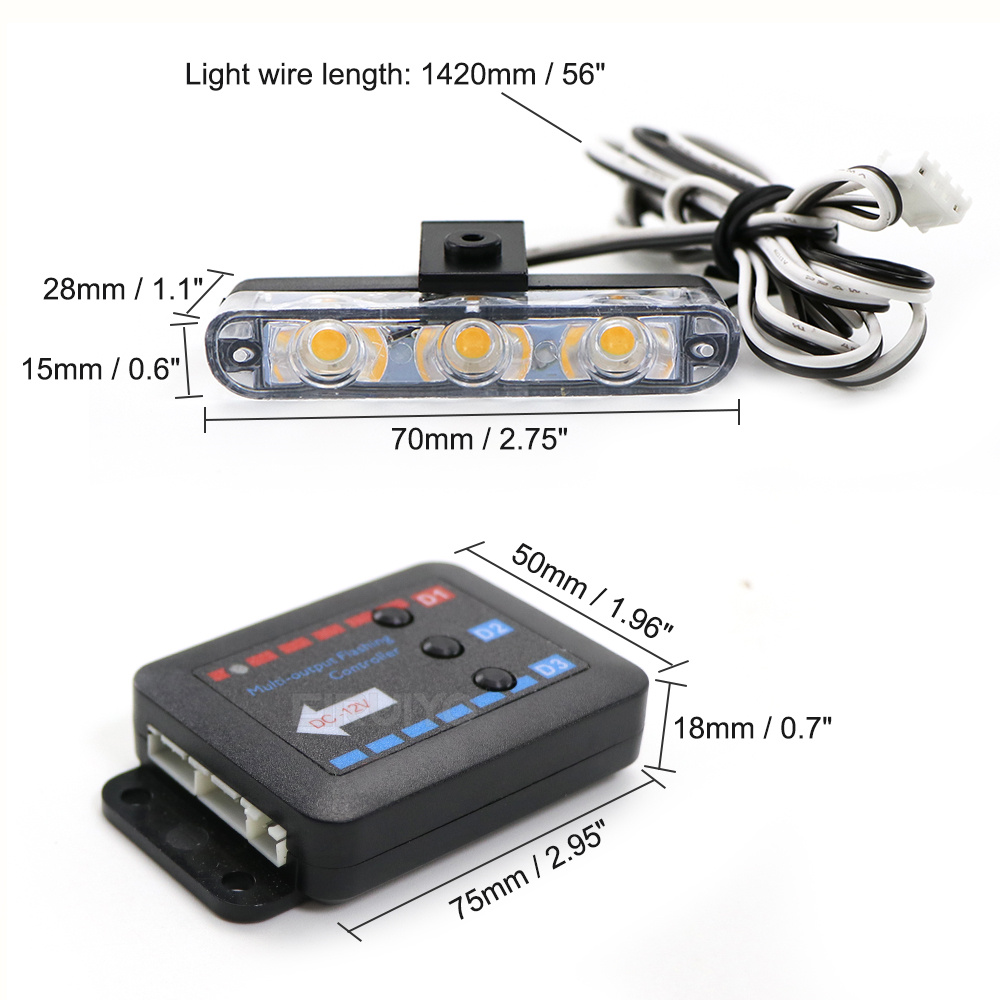 4x 3 LED Grill Samochodowa Lam – Sos Light Strobe recenzja i cena
